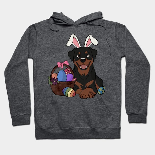 Rottiweiler Easter Bunny Hoodie by rmcbuckeye